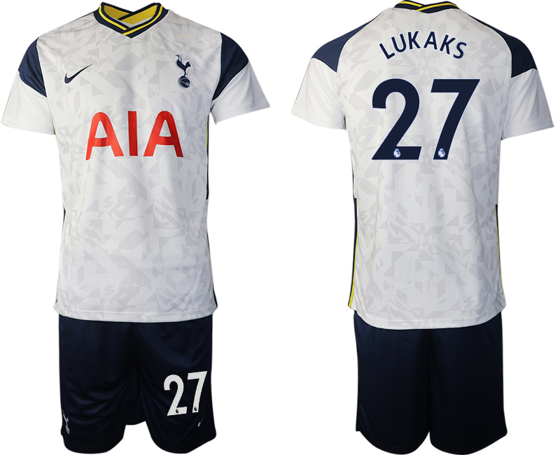 Men 2020-2021 club Tottenham home #27 white Soccer Jerseys